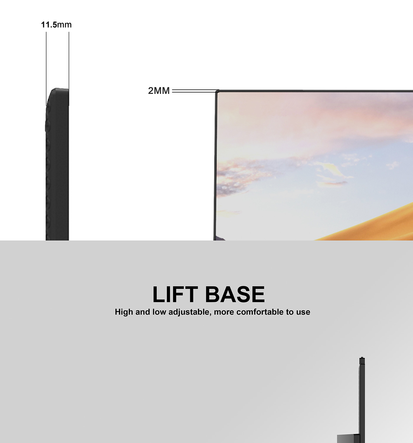 27 FHD All-in-One: 6.5mm Ultra-thin Screen + Lift Base, Powerful Heat ...